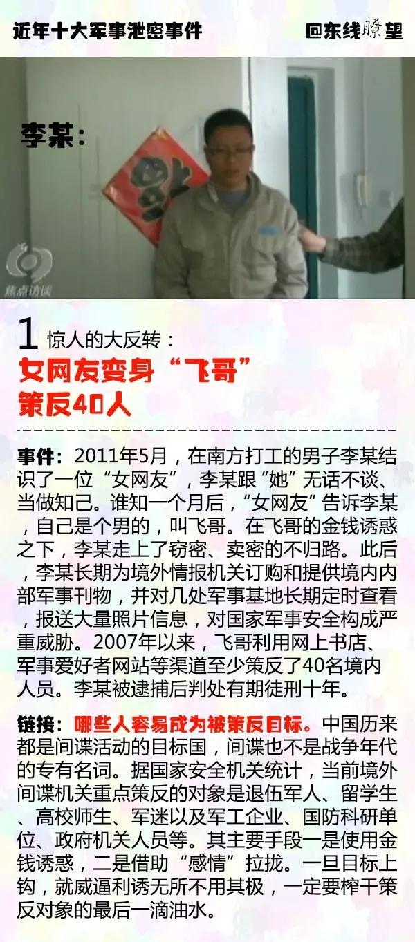 他们因为泄露军事秘密被严惩 有人已被判处死刑