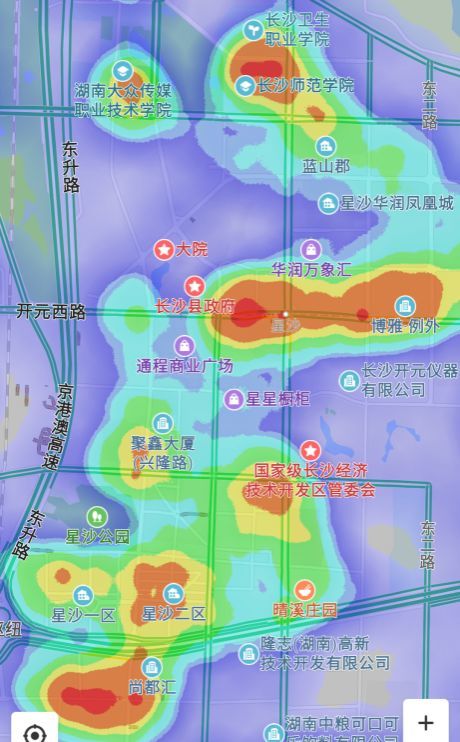 最新热力图告诉你长沙哪里是睡城