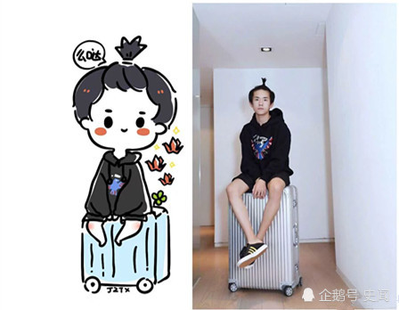 同样是简笔画,本以为肖战王一博的够萌了,看到他们:萌