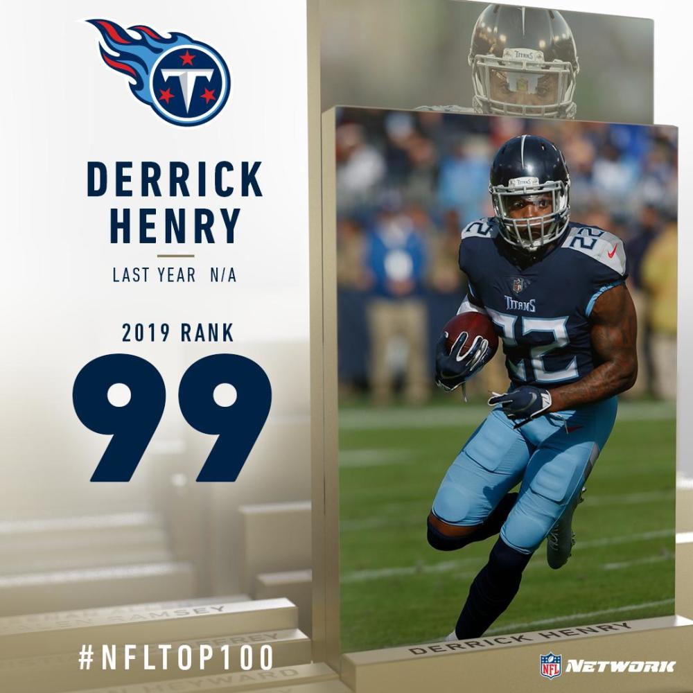 no.99 德里克-亨利(derrick henry) 跑卫 田纳西泰坦