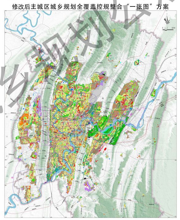 重庆主城区城乡规划全覆盖控规"一张图"方案公示
