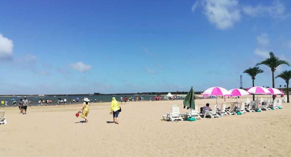 森林木屋海滨沙滩在盐城东台寻找低5的夏天