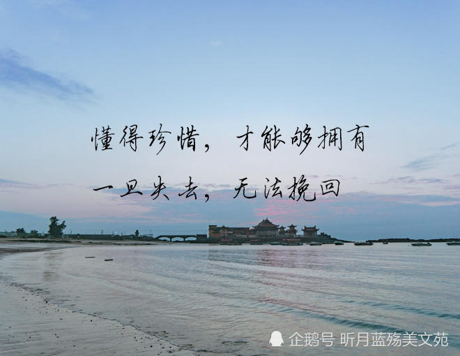 后来,你才发现,懂得珍惜,才能够拥有,一旦失去,无法挽回,一旦错过,就