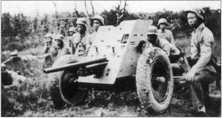 自1937年全面抗战爆发后,中国军队采购了相当数量的一批m1935型47毫米