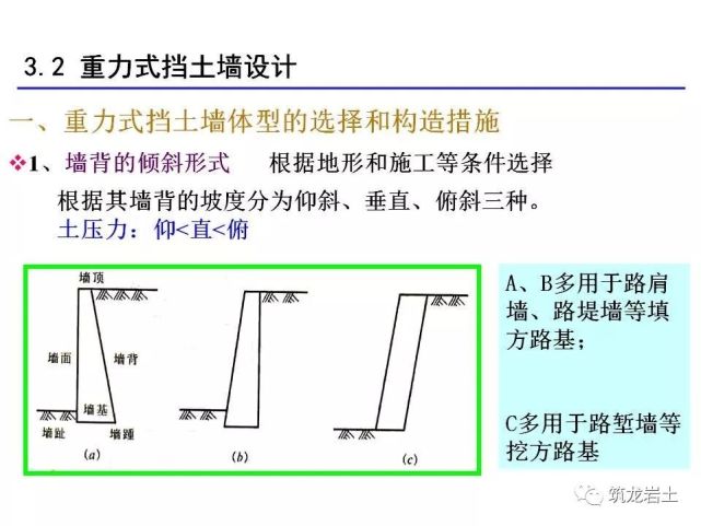 挡土墙分类大全及重力式挡土墙设计,示意图及实例照片!