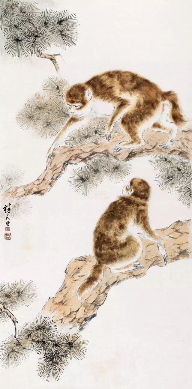 刘继卣画笔下的猴子活灵活现