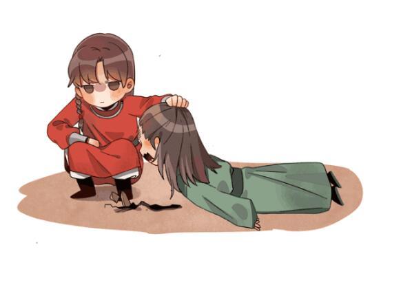 《天官赐福》q版壁纸,图三的花城化身为霸道男神,气场真强
