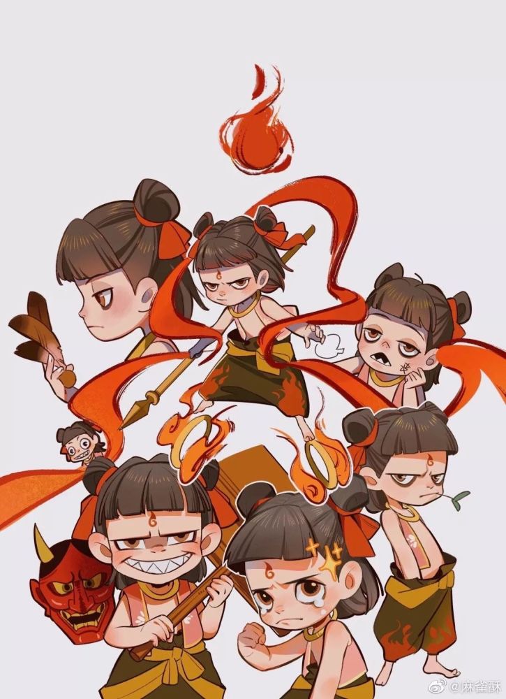 哪吒之魔童降世:小哪吒同人图