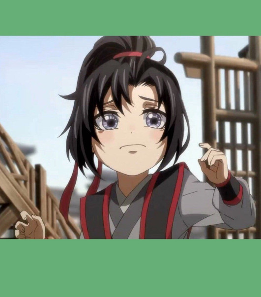 魔道祖师壁纸蓝湛挡在哭泣的魏婴的前面奶萌中透着霸气感