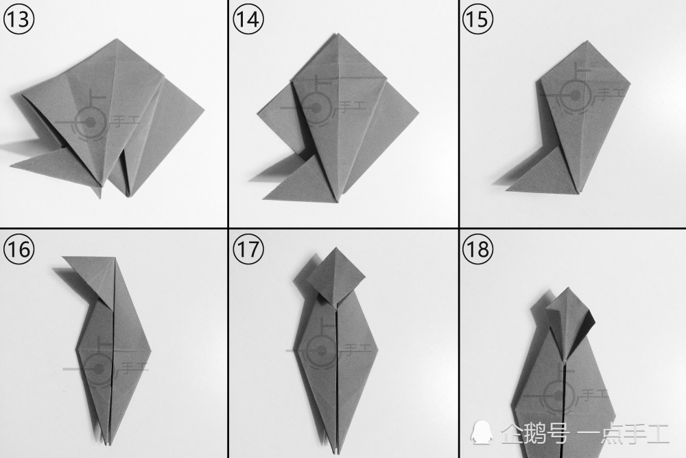 绝密飞行概念战机鹰爪的手工折纸之机翼开启