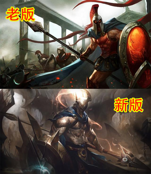 潘森重做新老原画对比:大夏武士英仙座成功翻身 屠龙