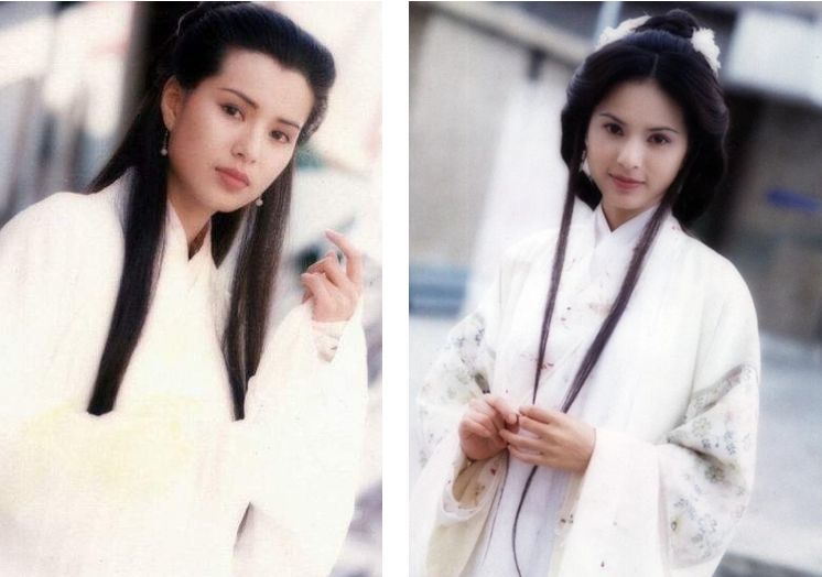 1995年李若彤在《神雕侠侣》中饰演小龙女,1996年在《天龙八部》中