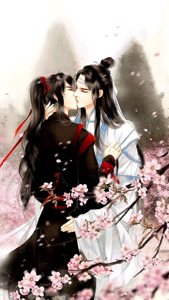 《魔道祖师》壁纸:"忘羡夫妇"合体照,蓝忘机公主抱魏