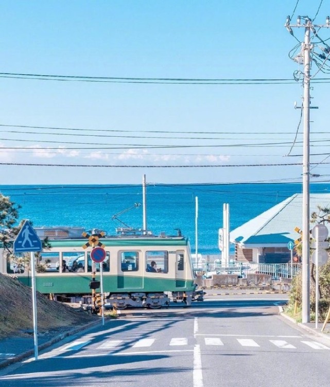 日本镰仓的海边风光,夏天一定要去看海啊