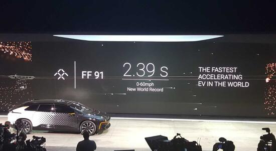 乐视FF发布首款量产电动车FF91 国内预订先交5万元