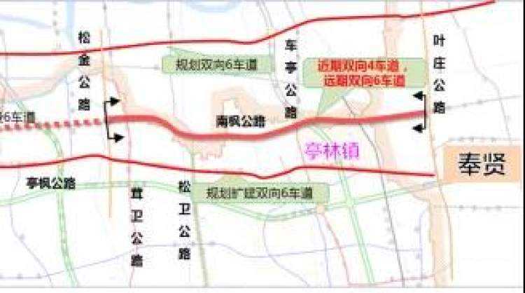 上海西南将新建南枫公路 设计方案力求道路畅通美观