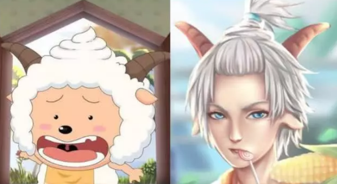 小羊们长大后的样子美羊羊变成萌妹子懒羊羊便便头帅出天际