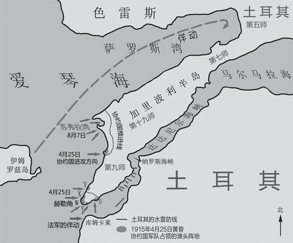 加里波利战役地图