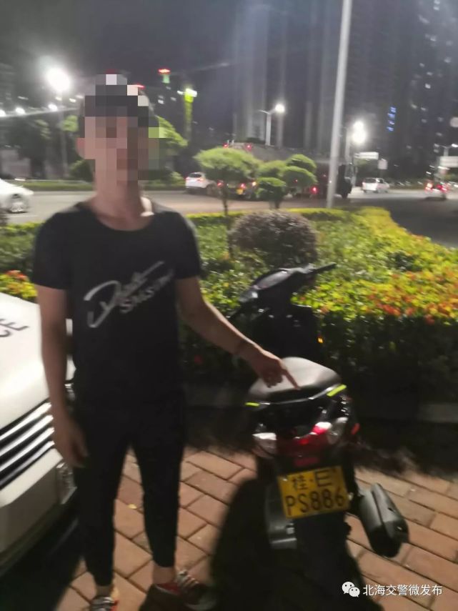 不戴安全头盔 无证 假牌 酒驾 19岁小伙凉凉
