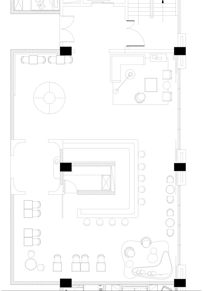 丨酒店大堂平面图 hotel lobby plan