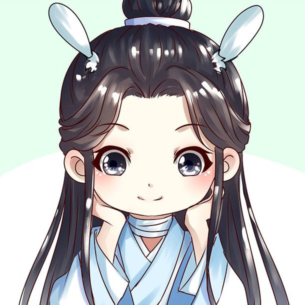 《天官赐福》q版头像,花小狼:反正草也不会有毒,吃一