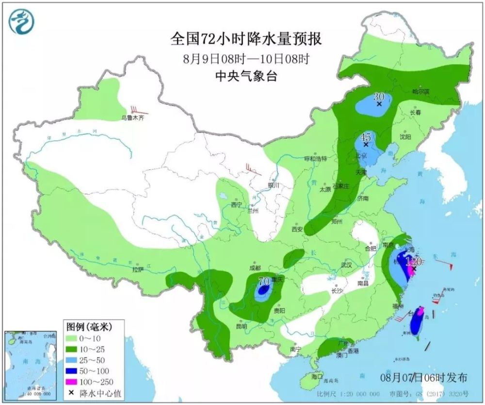 并且风力将逐步增大 其中 10-11日将出现明显的风雨天气 雨量可达大雨