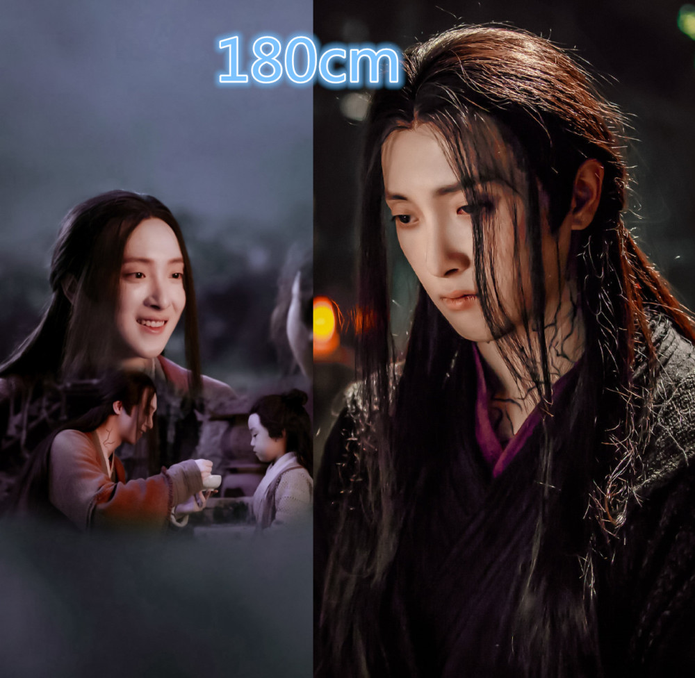 "陈情令"演员身高:肖战和江澄同是183,而他全靠后期来营造
