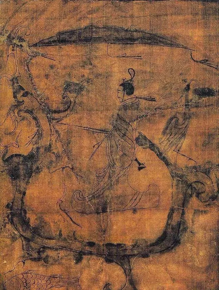 人物御龙帛画