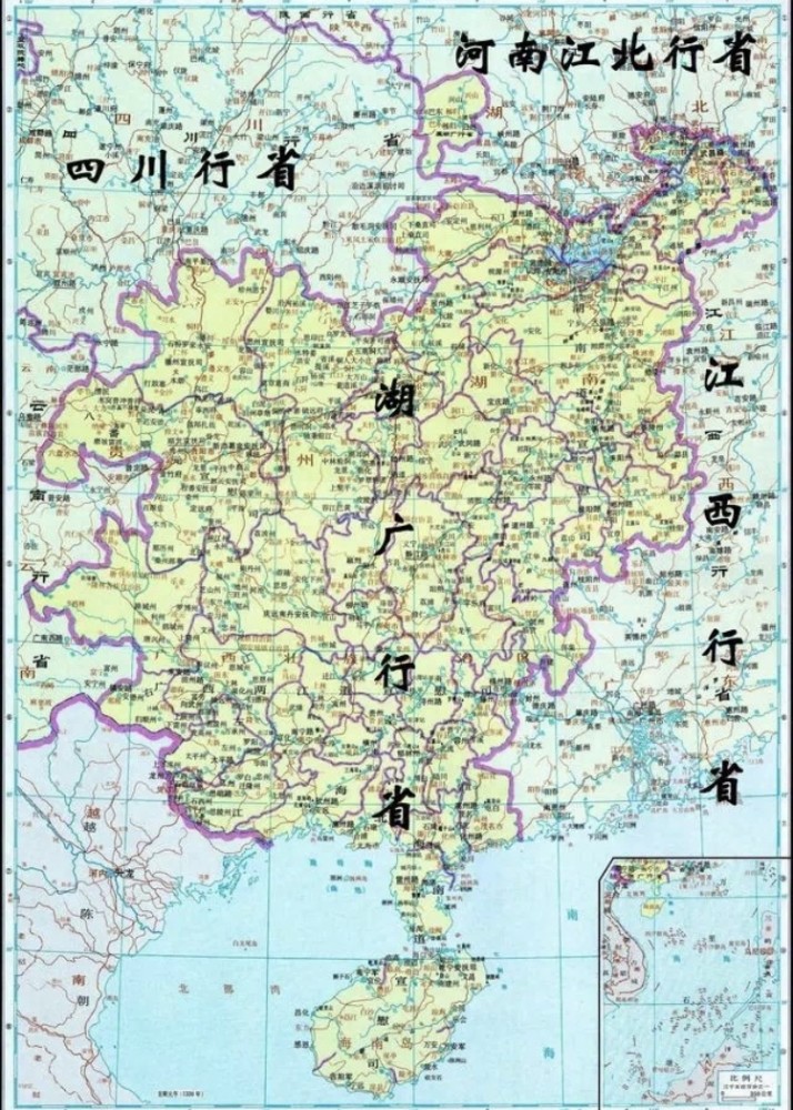 清朝时期,湖广总督管辖几个省?"广"与两广有关系吗?