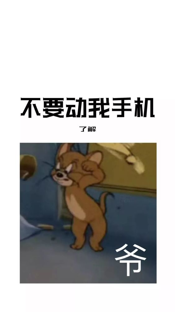 最近很火的"不要动我手机"系列壁纸