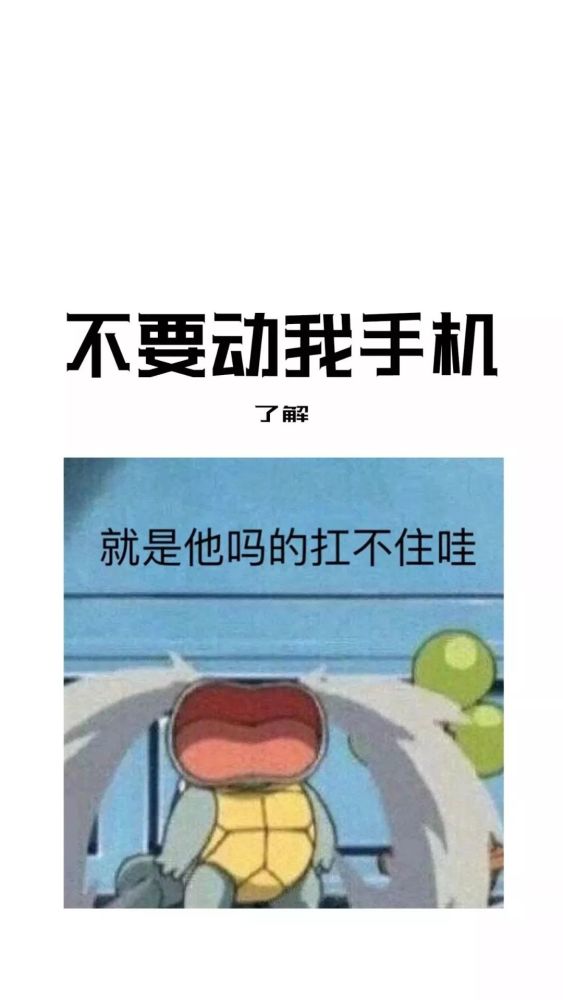 最近很火的"不要动我手机"系列壁纸