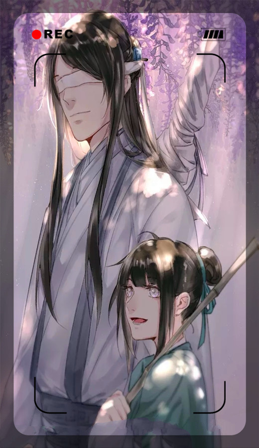 忘羡古风壁纸:图四骑士版魏无羡与蓝忘机同框,满屏的大长腿