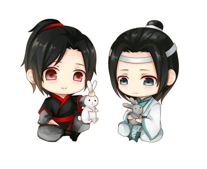 《魔道祖师》q版表情包:魏无羡和蓝忘机,可爱到没谱了!