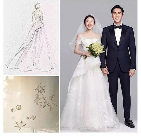 婚纱明星同款_动漫婚纱情侣头像