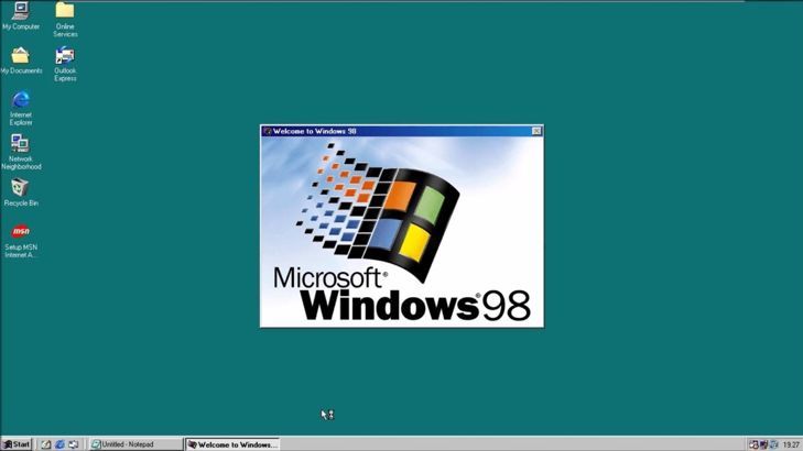 图6,windows98用户界面