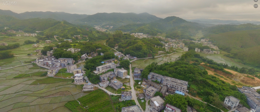 广西北流市白马镇根垌村航拍