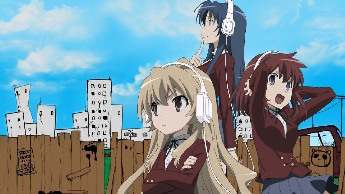 龙与虎动漫人物逢坂大河,精选桌面壁纸