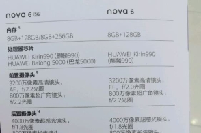 华为nova65g版参数配置,华为nova65g版参数 华为nova 6 4/5g版详细配置曝光