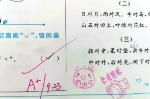 小学老师批改作业,表情包走红,网友:套路太深,这老师是个人才