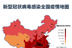 最新疫情地图:全国累计确诊新型冠状病毒感染的肺炎病例11794例