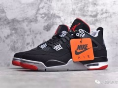 纯原aj4黑红开箱测评 黑红的莽粗公牛