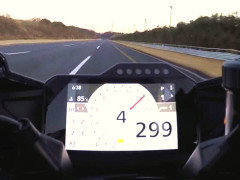 299km/h 四档!本田cbr1000rr-r极速测试成绩出炉