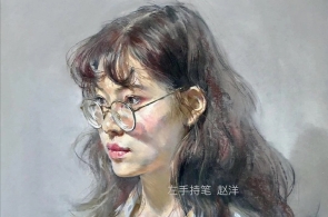 画家赵洋笔下的少女_2