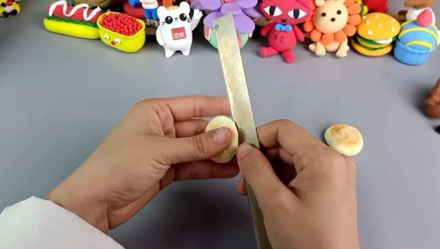 罗弗超轻粘土环球美食大赏中式美食—肉夹馍
