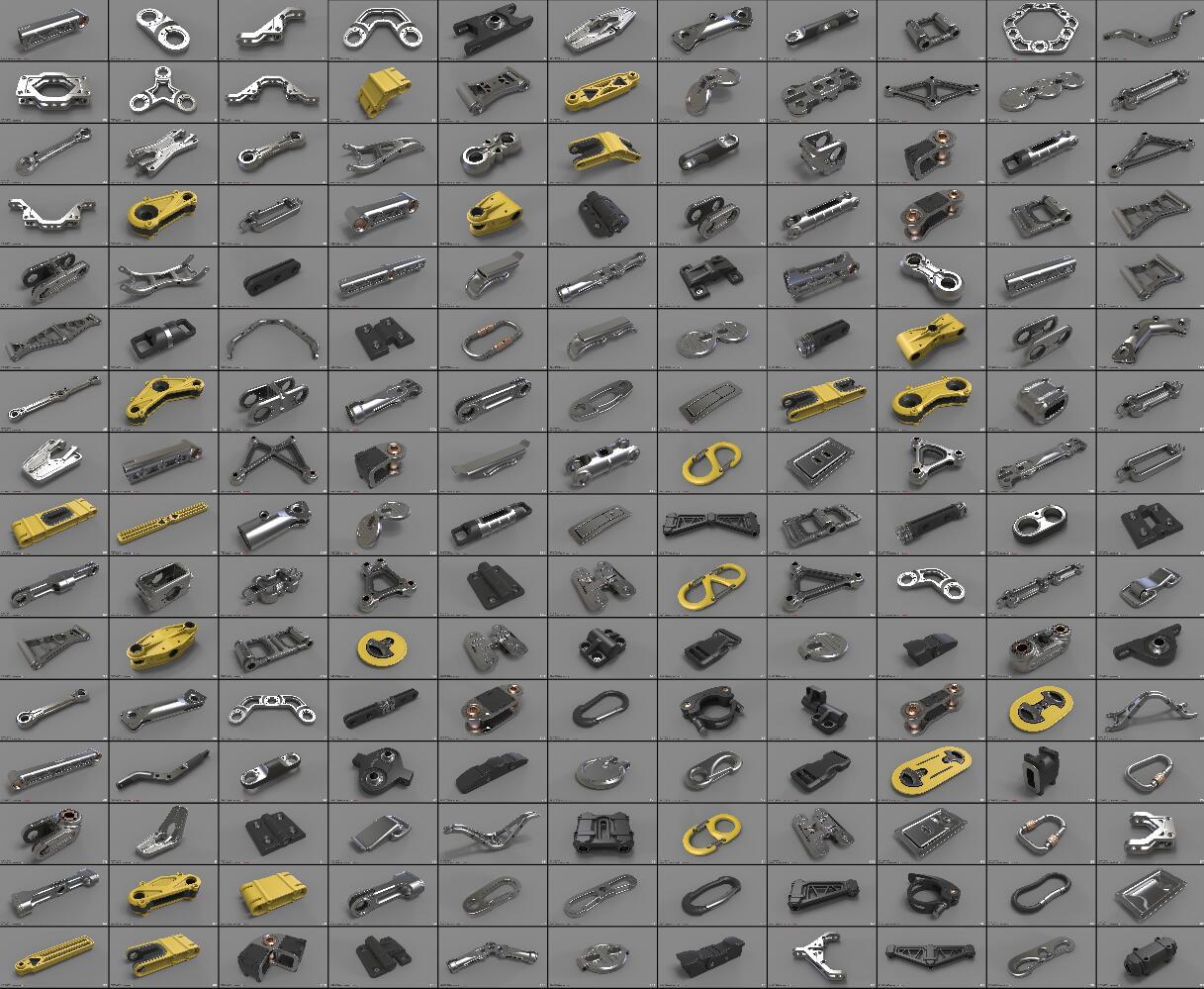 Hard Surface Kitbash Library 1&2