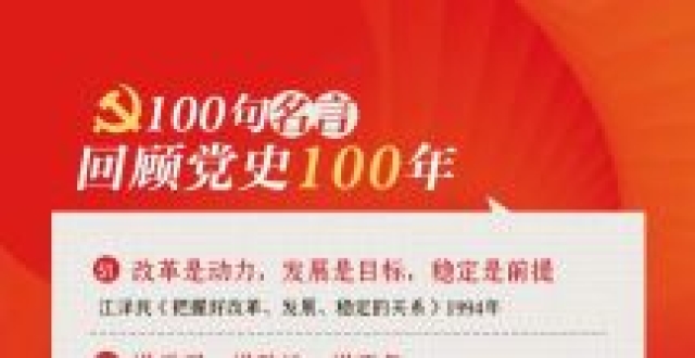 100句名言回顾党史100年