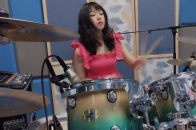豆豆架子鼓演奏歌曲浪子闲话希望大家多多点赞呀