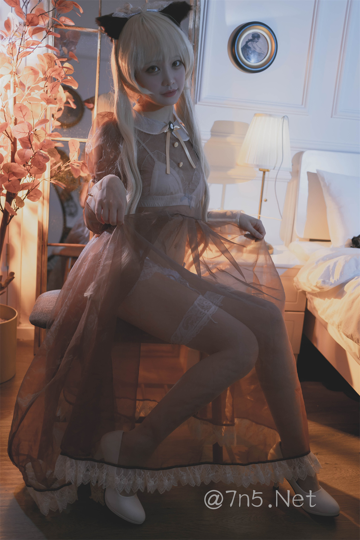 微薄Coser@嘎潼-透明女仆主题COS[30P/87M]-Coser吧