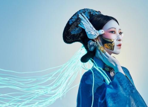 穿汉服搭的折扇，汉服配折扇