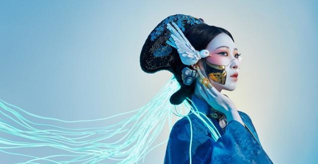 穿汉服搭的折扇，汉服配折扇
